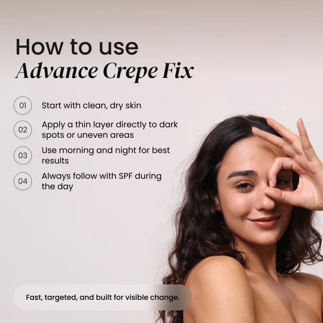 Advanced Crepe Fix for crepey, densely creased or paper like skin