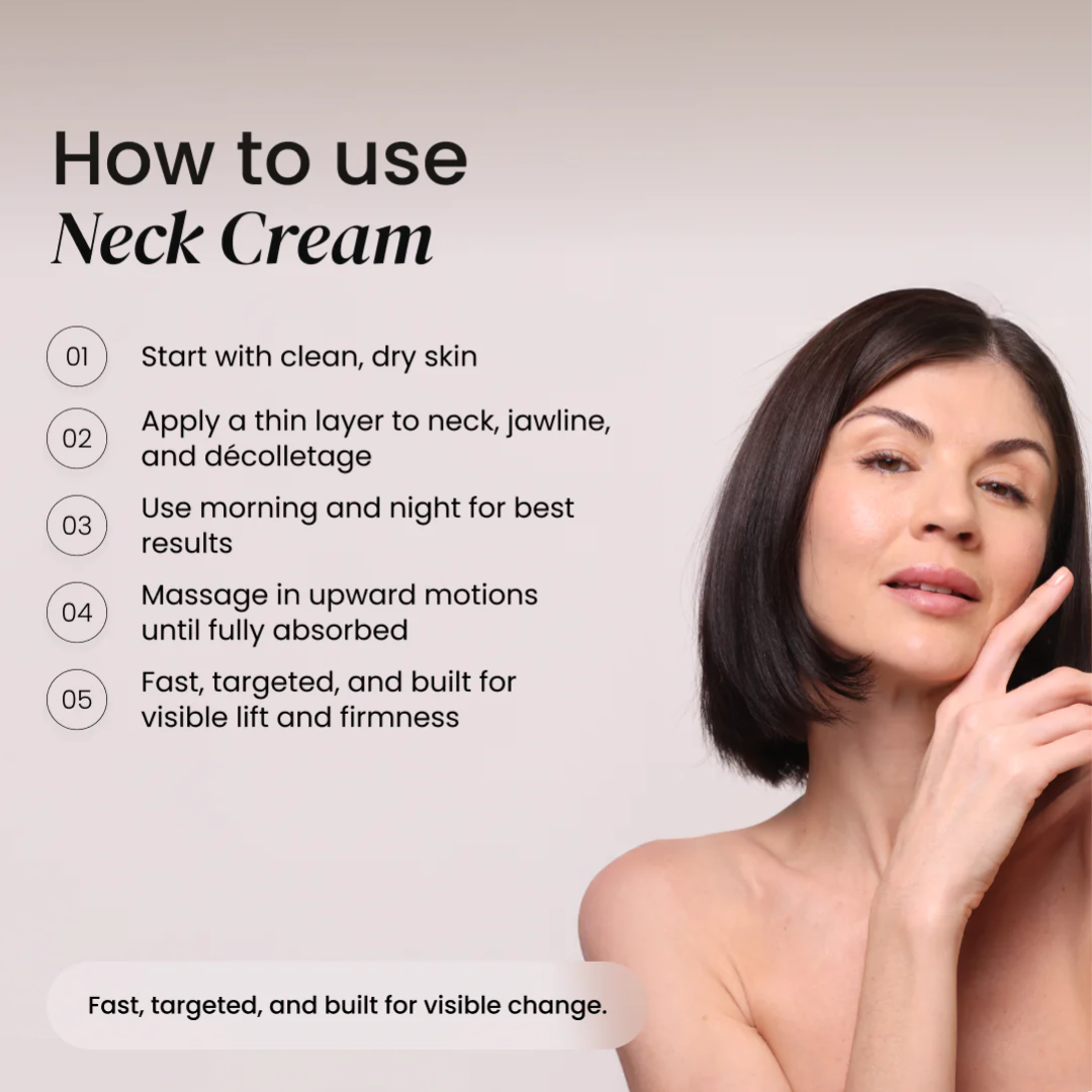 Neck Cream for sagging skin, deep creases and neck lines