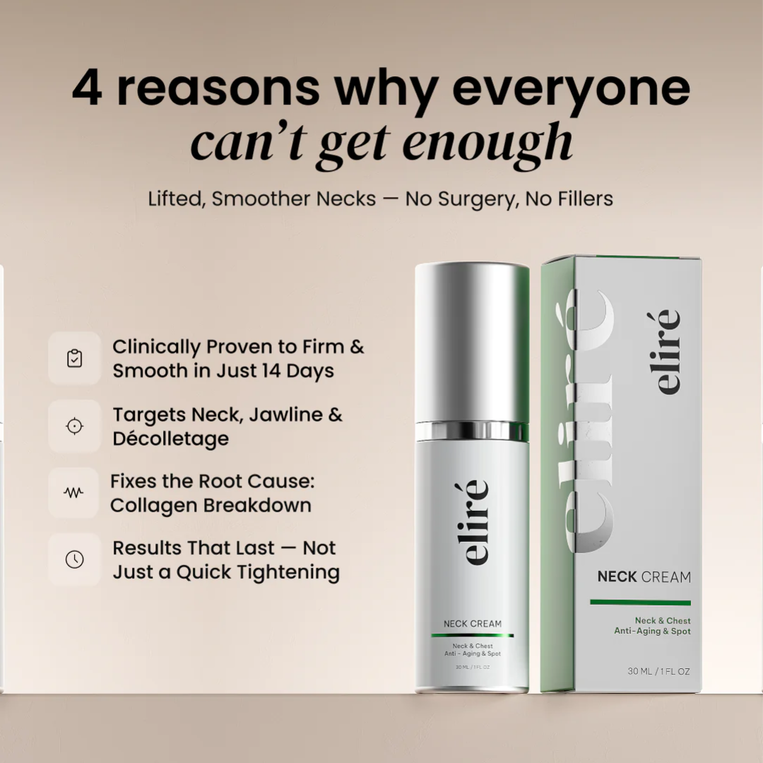 Neck Cream for sagging skin, deep creases and neck lines