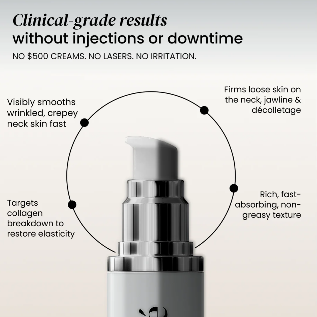 Neck Cream for sagging skin, deep creases and neck lines